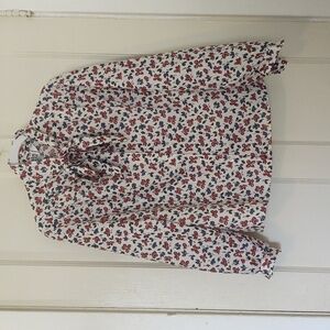 Vintage Cricket Lane Floral Blouse Sz 12
